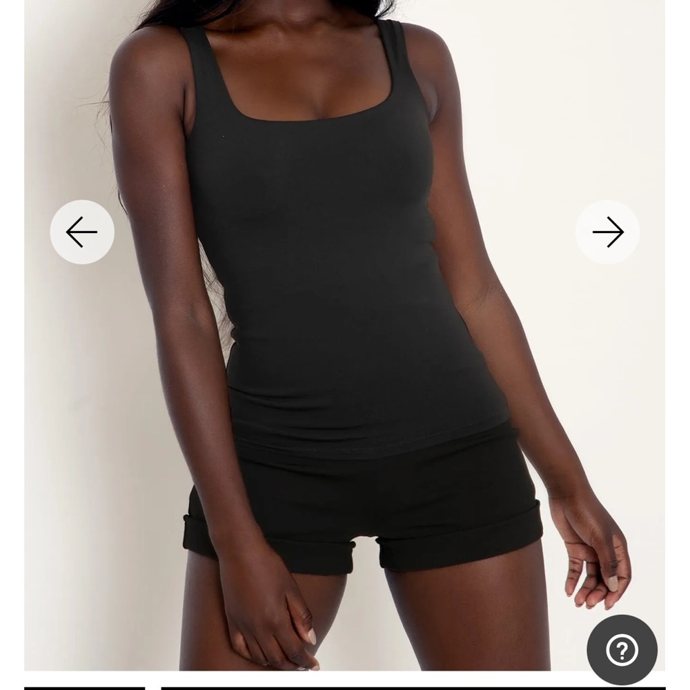 COPY - Blackmilk Matte Black Tank Top Size M